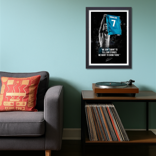 Cristiano Ronaldo Poster Frame Portuguese Footballer Framed Posters World Cup Sports soccer Players Artwork Canvas Painting with Photo Frames for wall decor for Livingroom restraunt cafe Boys room bedroom turf Home & Office Decoration, Cristiano Ronaldo poster, Cristiano Ronaldo poster 4k, Cristiano Ronaldo poster for room, Cristiano Ronaldo poster with quote, Cristiano Ronaldo poster near me, Cristiano Ronaldo poster amazon, Cristiano Ronaldo poster real madrid, Cristiano Ronaldo poster 24x36