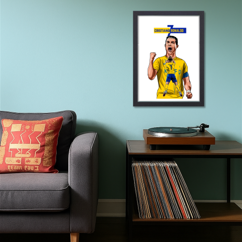 Cristiano Ronaldo Poster Frame Portuguese Footballer Framed Posters World Cup Sports soccer Players Artwork Canvas Painting with Photo Frames for wall decor for Livingroom restraunt cafe Boys room bedroom turf Home & Office Decoration, Cristiano Ronaldo poster, Cristiano Ronaldo poster 4k, Cristiano Ronaldo poster for room, Cristiano Ronaldo poster with quote, Cristiano Ronaldo poster near me, Cristiano Ronaldo poster amazon, Cristiano Ronaldo poster real madrid, Cristiano Ronaldo poster 24x36