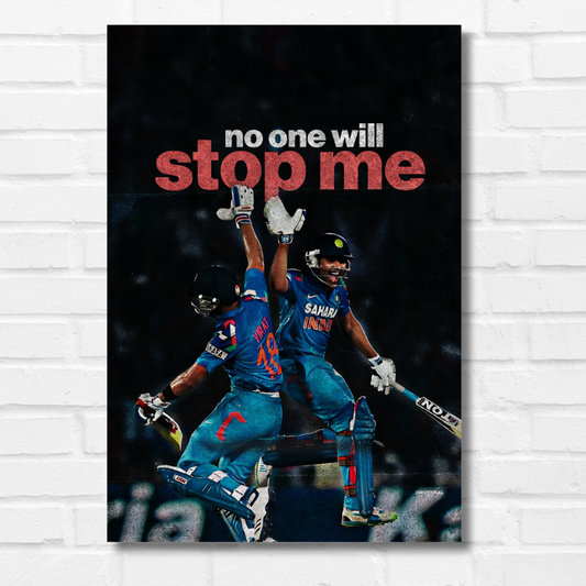 Cricketer Rohit Sharma Virat kohli Poster Cricket Players Motivational Poster, Players Photo posters For wall decor, room decoration home bedroom living room Paintings Hostel Photos Frame | Frames | Framed Photo