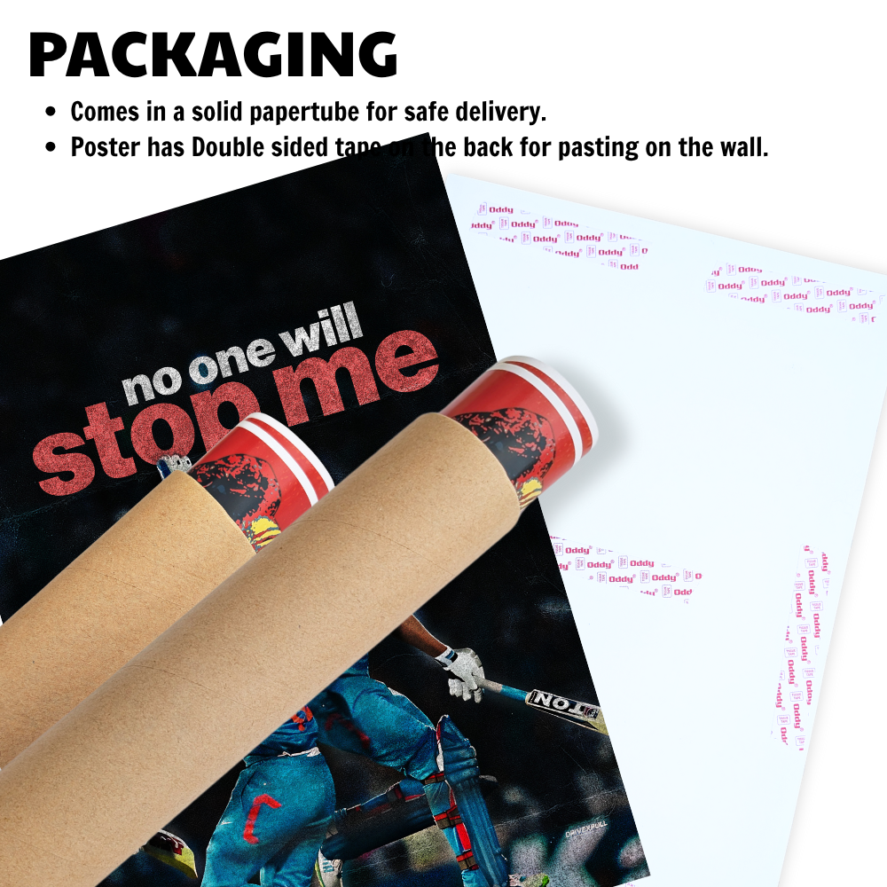 Cricketer Rohit Sharma Virat kohli Poster Cricket Players Motivational Poster, Players Photo posters For wall decor, room decoration home bedroom living room Paintings Hostel Photos Frame | Frames | Framed Photo