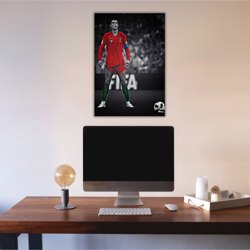 Cristiano Ronaldo Poster Frame Portuguese Footballer Framed Posters World Cup Sports soccer Players Artwork Canvas Painting with Photo Frames for wall decor for Livingroom restraunt cafe Boys room bedroom turf Home & Office Decoration, Cristiano Ronaldo poster, Cristiano Ronaldo poster 4k, Cristiano Ronaldo poster for room, Cristiano Ronaldo poster with quote, Cristiano Ronaldo poster near me, Cristiano Ronaldo poster amazon, Cristiano Ronaldo poster real madrid, Cristiano Ronaldo poster 24x36