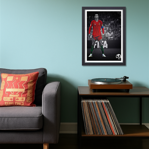 Cristiano Ronaldo Poster Frame Portuguese Footballer Framed Posters World Cup Sports soccer Players Artwork Canvas Painting with Photo Frames for wall decor for Livingroom restraunt cafe Boys room bedroom turf Home & Office Decoration, Cristiano Ronaldo poster, Cristiano Ronaldo poster 4k, Cristiano Ronaldo poster for room, Cristiano Ronaldo poster with quote, Cristiano Ronaldo poster near me, Cristiano Ronaldo poster amazon, Cristiano Ronaldo poster real madrid, Cristiano Ronaldo poster 24x36