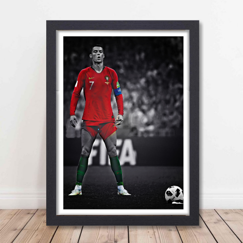Cristiano Ronaldo Poster Frame Portuguese Footballer Framed Posters World Cup Sports soccer Players Artwork Canvas Painting with Photo Frames for wall decor for Livingroom restraunt cafe Boys room bedroom turf Home & Office Decoration, Cristiano Ronaldo poster, Cristiano Ronaldo poster 4k, Cristiano Ronaldo poster for room, Cristiano Ronaldo poster with quote, Cristiano Ronaldo poster near me, Cristiano Ronaldo poster amazon, Cristiano Ronaldo poster real madrid, Cristiano Ronaldo poster 24x36