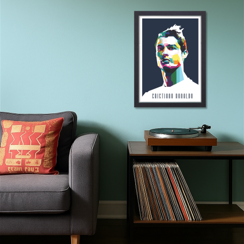 Cristiano Ronaldo Poster Frame Portuguese Footballer Framed Posters World Cup Sports soccer Players Artwork Canvas Painting with Photo Frames for wall decor for Livingroom restraunt cafe Boys room bedroom turf Home & Office Decoration, Cristiano Ronaldo poster, Cristiano Ronaldo poster 4k, Cristiano Ronaldo poster for room, Cristiano Ronaldo poster with quote, Cristiano Ronaldo poster near me, Cristiano Ronaldo poster amazon, Cristiano Ronaldo poster real madrid, Cristiano Ronaldo poster 24x36