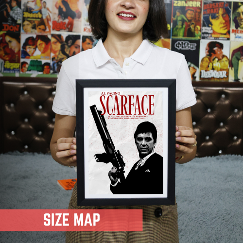 Scarface Movie Poster Frame Action Crime Film Framed Posters Hollywood Movies Canvas Painting Artwork Photo Frames for Wall Decor Home Decoration Living Room Bedroom Office Restraunt Cafe, scarface poster, scarface poster hd, scarface poster 4k, scarface poster font, scarface poster imdb, scarface poster for room, scarface poster framed, scarface poster with gun, scarface poster amazon, scarface poster black and white, scarface movie poster, scarface movie poster original, scarface movie poster framed