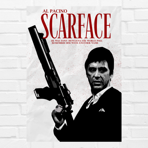 Scarface Movie Poster Frame Action Crime Film Framed Posters Hollywood Movies Canvas Painting Artwork Photo Frames for Wall Decor Home Decoration Living Room Bedroom Office Restraunt Cafe, scarface poster, scarface poster hd, scarface poster 4k, scarface poster font, scarface poster imdb, scarface poster for room, scarface poster framed, scarface poster with gun, scarface poster amazon, scarface poster black and white, scarface movie poster, scarface movie poster original, scarface movie poster framed