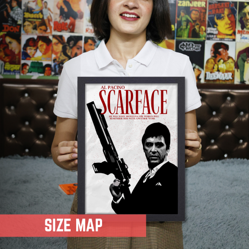 Scarface Movie Poster Frame Action Crime Film Framed Posters Hollywood Movies Canvas Painting Artwork Photo Frames for Wall Decor Home Decoration Living Room Bedroom Office Restraunt Cafe, scarface poster, scarface poster hd, scarface poster 4k, scarface poster font, scarface poster imdb, scarface poster for room, scarface poster framed, scarface poster with gun, scarface poster amazon, scarface poster black and white, scarface movie poster, scarface movie poster original, scarface movie poster framed