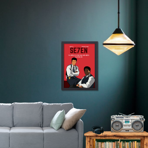 Seven Movie Poster Frame Se7en Crime Mystery Film Framed Posters Movies Canvas Painting Art work Photo Frames For Wall Decor Living Room Bedroom  Study Room Restraunt Cafe Office & Home Decoration, se7en movie poster, 7 movie poster, seven movie poster, seven movie poster art, seven movie poster hd, seven movie poster 4k, seven movie oster original, seven movie poster imdb, seven movie poster font, seven movie poster framed, seven movie poster frame design, seven movie frames, seven movie wall poster