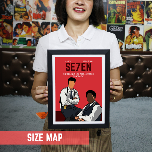 Seven Movie Poster Frame Se7en Crime Mystery Film Framed Posters Movies Canvas Painting Art work Photo Frames For Wall Decor Living Room Bedroom  Study Room Restraunt Cafe Office & Home Decoration, se7en movie poster, 7 movie poster, seven movie poster, seven movie poster art, seven movie poster hd, seven movie poster 4k, seven movie oster original, seven movie poster imdb, seven movie poster font, seven movie poster framed, seven movie poster frame design, seven movie frames, seven movie wall poster