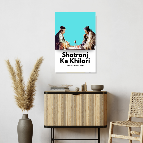 Shatranj Ke Khilari Poster Frame Satyajit Roy's Movies Framed Posters Bollywood Movie Artwork Canvas Painting Photo Frames for Wall Decor Restraunt Cafe Bedroom Living Room Decoration Home Office, shatranj ke khiladi poster, shatranj ke khiladi movie poster, satyajit ray motivational poster design, satyajit ray motivational poster design, satyajit ray posters, satyajit ray poster design, satyajit ray movie posters, satyajit ray film posters for sale, satyajit ray movie poster collage, satyajit ray movie