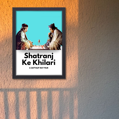 Shatranj Ke Khilari Poster Frame Satyajit Roy's Movies Framed Posters Bollywood Movie Artwork Canvas Painting Photo Frames for Wall Decor Restraunt Cafe Bedroom Living Room Decoration Home Office, shatranj ke khiladi poster, shatranj ke khiladi movie poster, satyajit ray motivational poster design, satyajit ray motivational poster design, satyajit ray posters, satyajit ray poster design, satyajit ray movie posters, satyajit ray film posters for sale, satyajit ray movie poster collage, satyajit ray movie