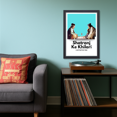 Shatranj Ke Khilari Poster Frame Satyajit Roy's Movies Framed Posters Bollywood Movie Artwork Canvas Painting Photo Frames for Wall Decor Restraunt Cafe Bedroom Living Room Decoration Home Office, shatranj ke khiladi poster, shatranj ke khiladi movie poster, satyajit ray motivational poster design, satyajit ray motivational poster design, satyajit ray posters, satyajit ray poster design, satyajit ray movie posters, satyajit ray film posters for sale, satyajit ray movie poster collage, satyajit ray movie