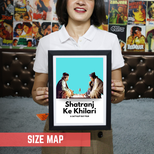 Shatranj Ke Khilari Poster Frame Satyajit Roy's Movies Framed Posters Bollywood Movie Artwork Canvas Painting Photo Frames for Wall Decor Restraunt Cafe Bedroom Living Room Decoration Home Office, shatranj ke khiladi poster, shatranj ke khiladi movie poster, satyajit ray motivational poster design, satyajit ray motivational poster design, satyajit ray posters, satyajit ray poster design, satyajit ray movie posters, satyajit ray film posters for sale, satyajit ray movie poster collage, satyajit ray movie