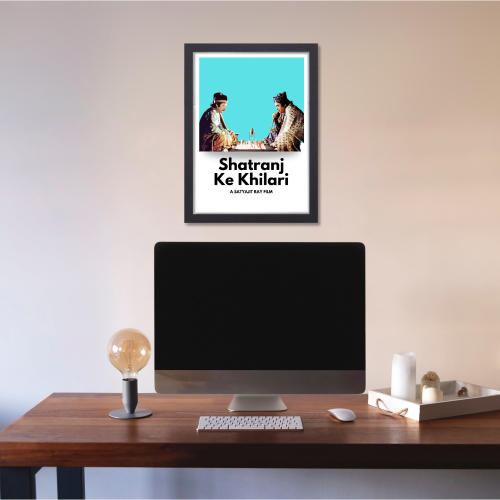 Shatranj Ke Khilari Poster Frame Satyajit Roy's Movies Framed Posters Bollywood Movie Artwork Canvas Painting Photo Frames for Wall Decor Restraunt Cafe Bedroom Living Room Decoration Home Office, shatranj ke khiladi poster, shatranj ke khiladi movie poster, satyajit ray motivational poster design, satyajit ray motivational poster design, satyajit ray posters, satyajit ray poster design, satyajit ray movie posters, satyajit ray film posters for sale, satyajit ray movie poster collage, satyajit ray movie