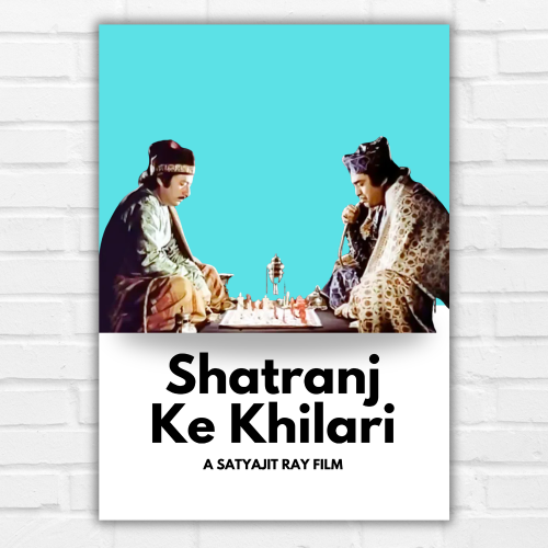 Shatranj Ke Khilari Poster Frame Satyajit Roy's Movies Framed Posters Bollywood Movie Artwork Canvas Painting Photo Frames for Wall Decor Restraunt Cafe Bedroom Living Room Decoration Home Office, shatranj ke khiladi poster, shatranj ke khiladi movie poster, satyajit ray motivational poster design, satyajit ray motivational poster design, satyajit ray posters, satyajit ray poster design, satyajit ray movie posters, satyajit ray film posters for sale, satyajit ray movie poster collage, satyajit ray movie