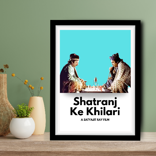 Shatranj Ke Khilari Poster Frame Satyajit Roy's Movies Framed Posters Bollywood Movie Artwork Canvas Painting Photo Frames for Wall Decor Restraunt Cafe Bedroom Living Room Decoration Home Office, shatranj ke khiladi poster, shatranj ke khiladi movie poster, satyajit ray motivational poster design, satyajit ray motivational poster design, satyajit ray posters, satyajit ray poster design, satyajit ray movie posters, satyajit ray film posters for sale, satyajit ray movie poster collage, satyajit ray movie
