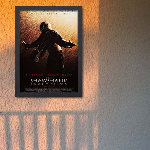 Shawshank Redemption Movie Poster Frame Motivational Quotes Framed Posters Hollywood inspirational Movies Artwork Canvas Painting Photo Frames For Wall Decor Living Room Bedroom  Study Room Restraunt Cafe Office & Home Decoration, Shawshank Redemption poster, Shawshank Redemption poster girl, Shawshank Redemption poster hd, Shawshank Redemption poster on wall, Shawshank Redemption movie poster, Shawshank Redemption movie poster in cell, Shawshank Redemption movie poster original
