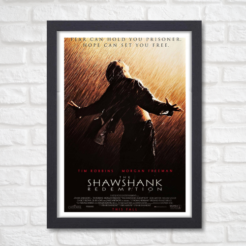 Shawshank Redemption Movie Poster Frame Motivational Quotes Framed Posters Hollywood inspirational Movies Artwork Canvas Painting Photo Frames For Wall Decor Living Room Bedroom  Study Room Restraunt Cafe Office & Home Decoration, Shawshank Redemption poster, Shawshank Redemption poster girl, Shawshank Redemption poster hd, Shawshank Redemption poster on wall, Shawshank Redemption movie poster, Shawshank Redemption movie poster in cell, Shawshank Redemption movie poster original