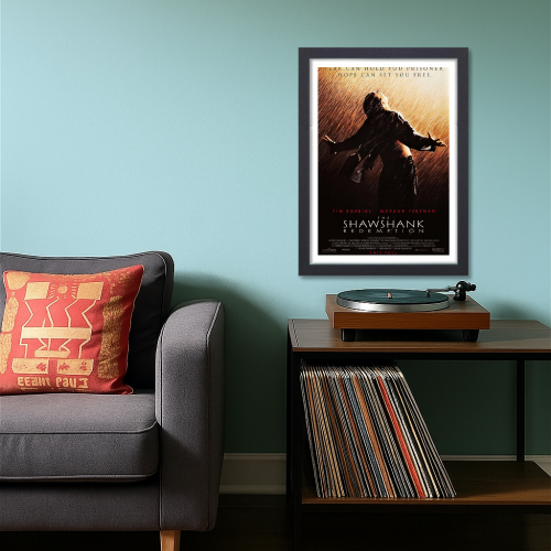 Shawshank Redemption Movie Poster Frame Motivational Quotes Framed Posters Hollywood inspirational Movies Artwork Canvas Painting Photo Frames For Wall Decor Living Room Bedroom  Study Room Restraunt Cafe Office & Home Decoration, Shawshank Redemption poster, Shawshank Redemption poster girl, Shawshank Redemption poster hd, Shawshank Redemption poster on wall, Shawshank Redemption movie poster, Shawshank Redemption movie poster in cell, Shawshank Redemption movie poster original