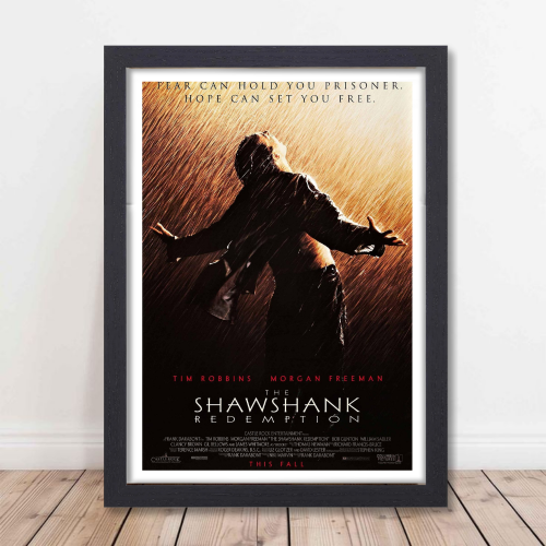 Shawshank Redemption Movie Poster Frame Motivational Quotes Framed Posters Hollywood inspirational Movies Artwork Canvas Painting Photo Frames For Wall Decor Living Room Bedroom  Study Room Restraunt Cafe Office & Home Decoration, Shawshank Redemption poster, Shawshank Redemption poster girl, Shawshank Redemption poster hd, Shawshank Redemption poster on wall, Shawshank Redemption movie poster, Shawshank Redemption movie poster in cell, Shawshank Redemption movie poster original