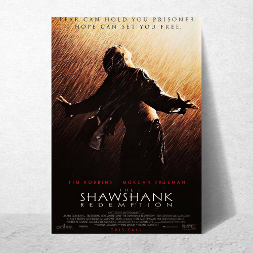 Shawshank Redemption Movie Poster Frame Motivational Quotes Framed Posters Hollywood inspirational Movies Artwork Canvas Painting Photo Frames For Wall Decor Living Room Bedroom  Study Room Restraunt Cafe Office & Home Decoration, Shawshank Redemption poster, Shawshank Redemption poster girl, Shawshank Redemption poster hd, Shawshank Redemption poster on wall, Shawshank Redemption movie poster, Shawshank Redemption movie poster in cell, Shawshank Redemption movie poster original
