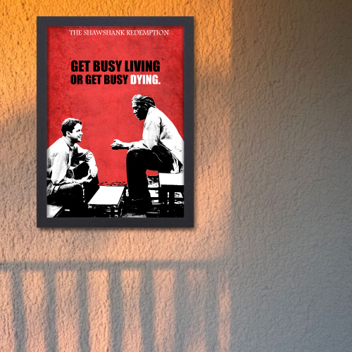 Shawshank Redemption Movie Poster Frame Motivational Quotes Framed Posters Hollywood inspirational Movies Artwork Canvas Painting Photo Frames For Wall Decor Living Room Bedroom  Study Room Restraunt Cafe Office & Home Decoration, Shawshank Redemption poster, Shawshank Redemption poster girl, Shawshank Redemption poster hd, Shawshank Redemption poster on wall, Shawshank Redemption movie poster, Shawshank Redemption movie poster in cell, Shawshank Redemption movie poster original