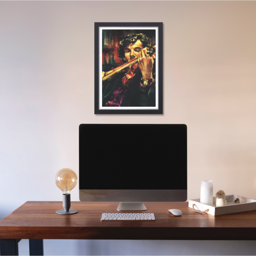 Sherlock Holmes Movie Poster Frame Action Thriller Film Art work Framed Posters Bollywood Movies Canvas Painting Photo Frames for Wall Decor Living Room Bedroom  Study Room Restraunt Cafe Office & Home Decoration, Sherlock movie poster, sherlock holmes poster, sherlock holmes poster drawing, sherlock holmes poster ideas, sherlock holmes poster benedict cumberbatch, sherlock holmes poster vintage, sherlock holmes  poster movie, sherlock holmes poster bbc, sherlock holmes poster design, sherlock holmes poster