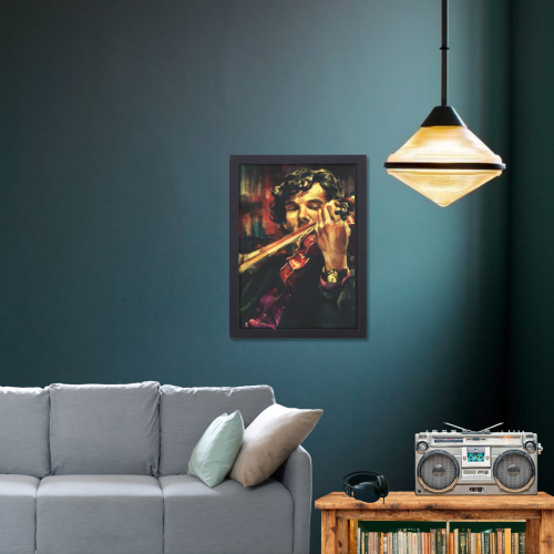 Sherlock Holmes Movie Poster Frame Action Thriller Film Art work Framed Posters Bollywood Movies Canvas Painting Photo Frames for Wall Decor Living Room Bedroom  Study Room Restraunt Cafe Office & Home Decoration, Sherlock movie poster, sherlock holmes poster, sherlock holmes poster drawing, sherlock holmes poster ideas, sherlock holmes poster benedict cumberbatch, sherlock holmes poster vintage, sherlock holmes  poster movie, sherlock holmes poster bbc, sherlock holmes poster design, sherlock holmes poster