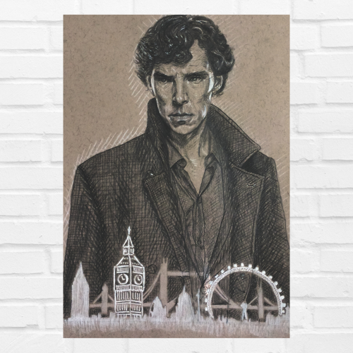 Sherlock Holmes Movie Poster Frame Action Thriller Film Art work Framed Posters Hollywood Movies Canvas Painting Photo Frames for Wall Decor Living Room Bedroom  Study Room Restraunt Cafe Office & Home Decoration, Sherlock movie poster, sherlock holmes poster, sherlock holmes poster drawing, sherlock holmes poster ideas, sherlock holmes poster benedict cumberbatch, sherlock holmes poster vintage, sherlock holmes  poster movie, sherlock holmes poster bbc, sherlock holmes poster design, sherlock holmes poster