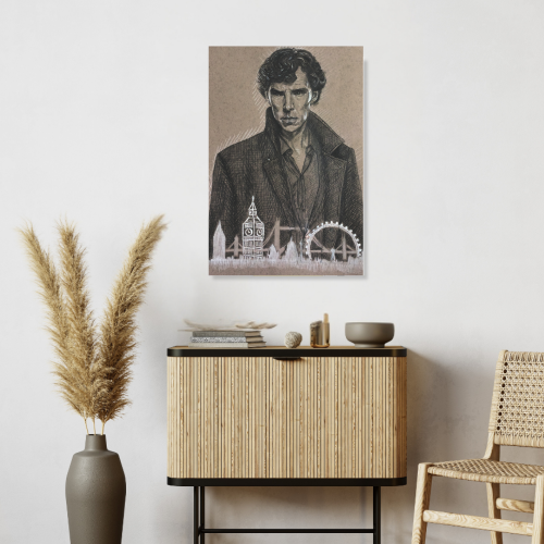 Sherlock Holmes Movie Poster Frame Action Thriller Film Art work Framed Posters Hollywood Movies Canvas Painting Photo Frames for Wall Decor Living Room Bedroom  Study Room Restraunt Cafe Office & Home Decoration, Sherlock movie poster, sherlock holmes poster, sherlock holmes poster drawing, sherlock holmes poster ideas, sherlock holmes poster benedict cumberbatch, sherlock holmes poster vintage, sherlock holmes  poster movie, sherlock holmes poster bbc, sherlock holmes poster design, sherlock holmes poster