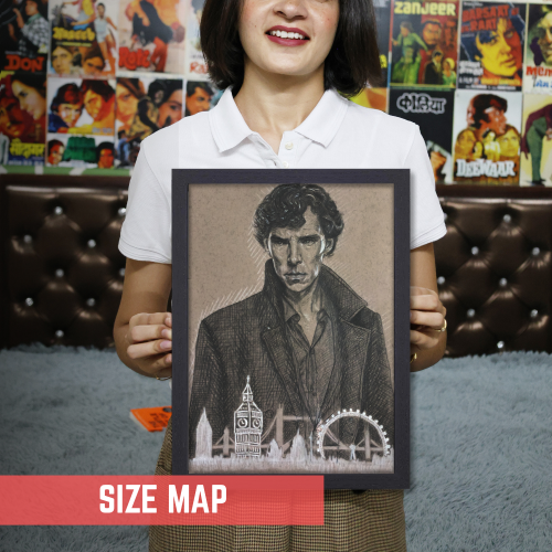 Sherlock Holmes Movie Poster Frame Action Thriller Film Art work Framed Posters Hollywood Movies Canvas Painting Photo Frames for Wall Decor Living Room Bedroom  Study Room Restraunt Cafe Office & Home Decoration, Sherlock movie poster, sherlock holmes poster, sherlock holmes poster drawing, sherlock holmes poster ideas, sherlock holmes poster benedict cumberbatch, sherlock holmes poster vintage, sherlock holmes  poster movie, sherlock holmes poster bbc, sherlock holmes poster design, sherlock holmes poster