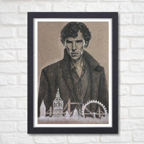 Sherlock Holmes Movie Poster Frame Action Thriller Film Art work Framed Posters Hollywood Movies Canvas Painting Photo Frames for Wall Decor Living Room Bedroom  Study Room Restraunt Cafe Office & Home Decoration, Sherlock movie poster, sherlock holmes poster, sherlock holmes poster drawing, sherlock holmes poster ideas, sherlock holmes poster benedict cumberbatch, sherlock holmes poster vintage, sherlock holmes  poster movie, sherlock holmes poster bbc, sherlock holmes poster design, sherlock holmes poster