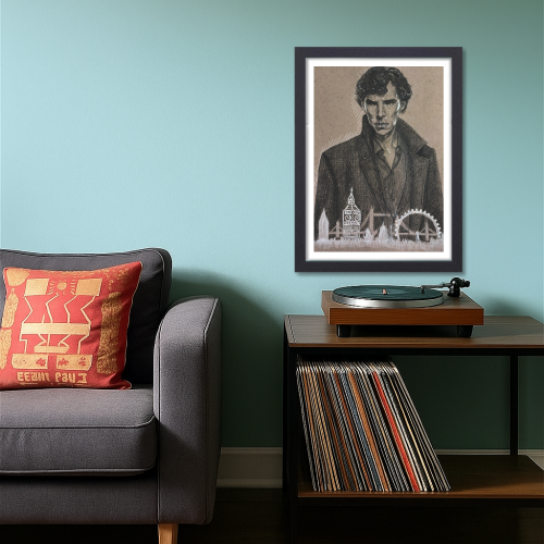 Sherlock Holmes Movie Poster Frame Action Thriller Film Art work Framed Posters Hollywood Movies Canvas Painting Photo Frames for Wall Decor Living Room Bedroom  Study Room Restraunt Cafe Office & Home Decoration, Sherlock movie poster, sherlock holmes poster, sherlock holmes poster drawing, sherlock holmes poster ideas, sherlock holmes poster benedict cumberbatch, sherlock holmes poster vintage, sherlock holmes  poster movie, sherlock holmes poster bbc, sherlock holmes poster design, sherlock holmes poster