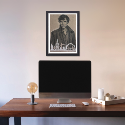Sherlock Holmes Movie Poster Frame Action Thriller Film Art work Framed Posters Hollywood Movies Canvas Painting Photo Frames for Wall Decor Living Room Bedroom  Study Room Restraunt Cafe Office & Home Decoration, Sherlock movie poster, sherlock holmes poster, sherlock holmes poster drawing, sherlock holmes poster ideas, sherlock holmes poster benedict cumberbatch, sherlock holmes poster vintage, sherlock holmes  poster movie, sherlock holmes poster bbc, sherlock holmes poster design, sherlock holmes poster