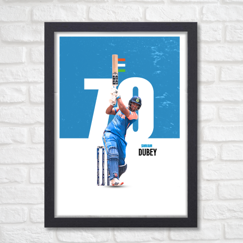 Cricketer Shivam Dubey Frame, Cricket Players Photo frame, Cricketers Framed Posters for wall decor, room decor, livingroom, Posters for Boys rooms, hostel Cricket fans (T20 World Cup 2024 Indian Player Shivam Dubey Jersey Canvas Cricketer Frame, Shivam Dubey Jersey Cricketer Frame, Cricketers Frame, Cricketers Posters for wall, Cricketers Photo frame for wall,