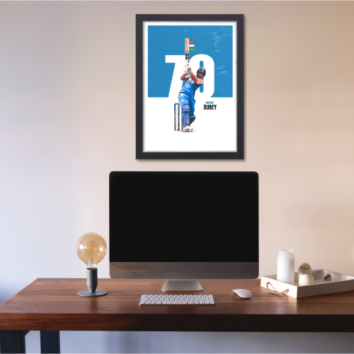 Cricketer Shivam Dubey Frame, Cricket Players Photo frame, Cricketers Framed Posters for wall decor, room decor, livingroom, Posters for Boys rooms, hostel Cricket fans (T20 World Cup 2024 Indian Player Shivam Dubey Jersey Canvas Cricketer Frame, Shivam Dubey Jersey Cricketer Frame, Cricketers Frame, Cricketers Posters for wall, Cricketers Photo frame for wall,