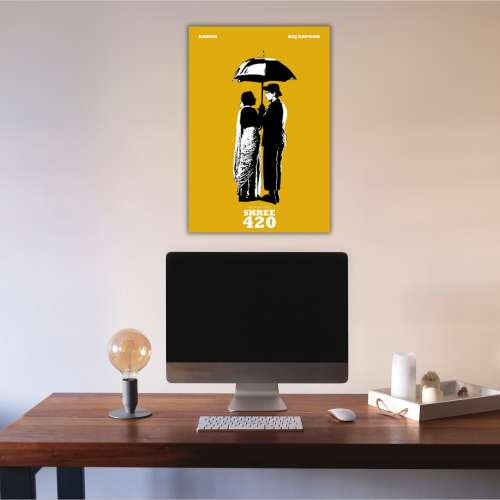 Shree 420 Classic Movie Poster Frame Bollywood Movies Framed Posters Artwork Canvas Painting Photo Frames For Wall Decor Restraunt Cafe Bedroom Living Room Decoration Home Office, shree 420 poster, shree 420 movie poster, shree 420 movie poster hd, shree 420 movie poster frames, shree 420 movie wall poster, shree 420 movie wall poster official, shree 420 movie wallpaper, shree 420 movie wall painting, shree 420 design wall painting mahabhar, raj kappor movies poster, raj kappor film posters, raj kappor