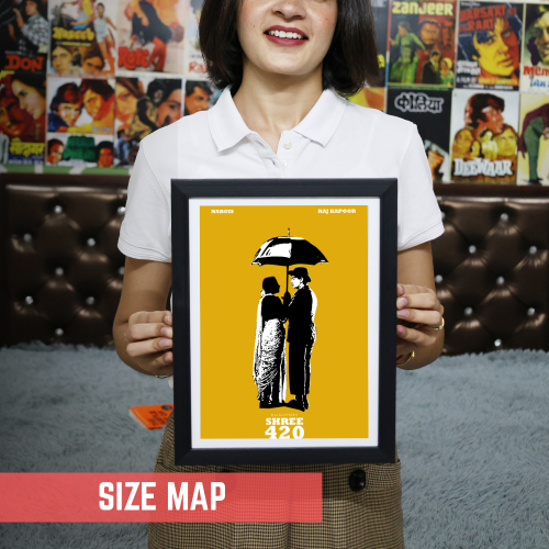 Shree 420 Classic Movie Poster Frame Bollywood Movies Framed Posters Artwork Canvas Painting Photo Frames For Wall Decor Restraunt Cafe Bedroom Living Room Decoration Home Office, shree 420 poster, shree 420 movie poster, shree 420 movie poster hd, shree 420 movie poster frames, shree 420 movie wall poster, shree 420 movie wall poster official, shree 420 movie wallpaper, shree 420 movie wall painting, shree 420 design wall painting mahabhar, raj kappor movies poster, raj kappor film posters, raj kappor