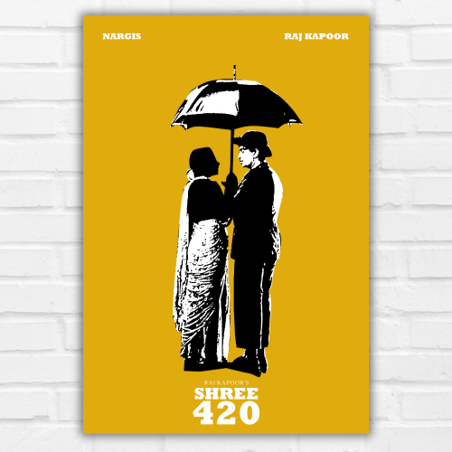 Shree 420 Classic Movie Poster Frame Bollywood Movies Framed Posters Artwork Canvas Painting Photo Frames For Wall Decor Restraunt Cafe Bedroom Living Room Decoration Home Office, shree 420 poster, shree 420 movie poster, shree 420 movie poster hd, shree 420 movie poster frames, shree 420 movie wall poster, shree 420 movie wall poster official, shree 420 movie wallpaper, shree 420 movie wall painting, shree 420 design wall painting mahabhar, raj kappor movies poster, raj kappor film posters, raj kappor