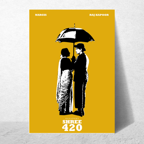 Shree 420 Classic Movie Poster Frame Bollywood Movies Framed Posters Artwork Canvas Painting Photo Frames For Wall Decor Restraunt Cafe Bedroom Living Room Decoration Home Office, shree 420 poster, shree 420 movie poster, shree 420 movie poster hd, shree 420 movie poster frames, shree 420 movie wall poster, shree 420 movie wall poster official, shree 420 movie wallpaper, shree 420 movie wall painting, shree 420 design wall painting mahabhar, raj kappor movies poster, raj kappor film posters, raj kappor