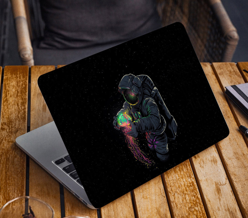 Space Astro Black & Colorfull Matte Finish Waterproof Cute Laptopskin