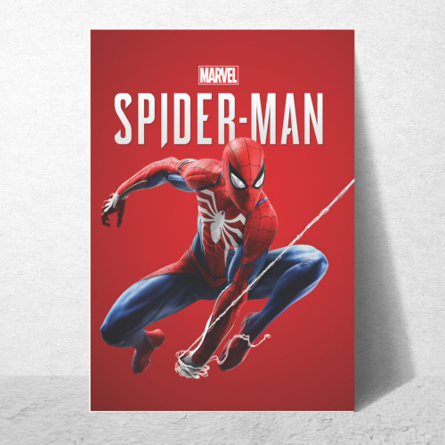 Spider Man Movie Poster Frame Comic book character Film Framed Posters Hollywood Movies Art work Canvas Painting Photo Frames For Wall Decor Living Living Room Bedroom Art Study Room Restraunt Cafe Office & Home Decoration