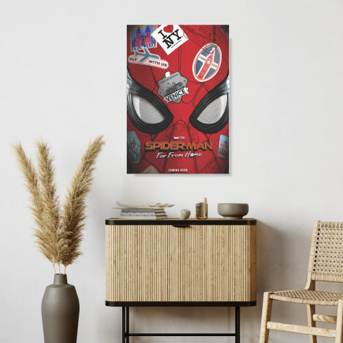 Spider Man Movie Poster Frame Comic book character Film Framed Posters Hollywood Movies Art work Canvas Painting Photo Frames For Wall Decor Living Living Room Bedroom Art Study Room Restraunt Cafe Office & Home Art Decoration