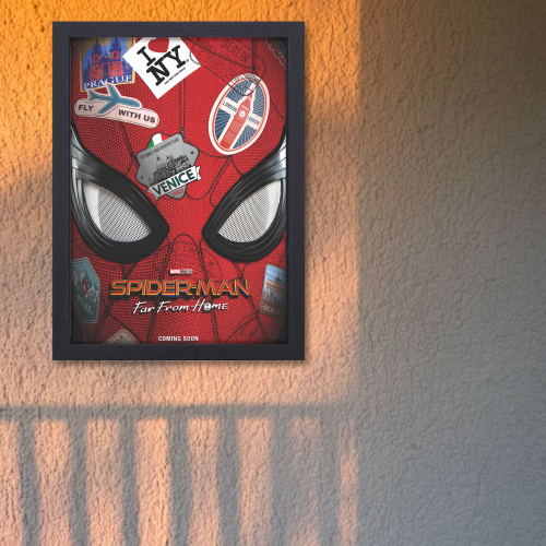 Spider Man Movie Poster Frame Comic book character Film Framed Posters Hollywood Movies Art work Canvas Painting Photo Frames For Wall Decor Living Living Room Bedroom Art Study Room Restraunt Cafe Office & Home Art Decoration