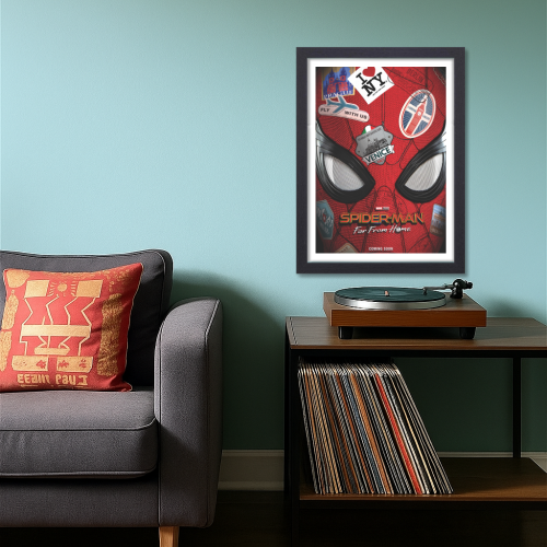 Spider Man Movie Poster Frame Comic book character Film Framed Posters Hollywood Movies Art work Canvas Painting Photo Frames For Wall Decor Living Living Room Bedroom Art Study Room Restraunt Cafe Office & Home Art Decoration