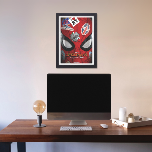 Spider Man Movie Poster Frame Comic book character Film Framed Posters Hollywood Movies Art work Canvas Painting Photo Frames For Wall Decor Living Living Room Bedroom Art Study Room Restraunt Cafe Office & Home Art Decoration