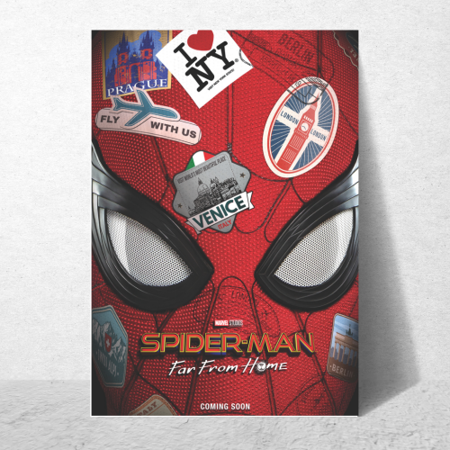 Spider Man Movie Poster Frame Comic book character Film Framed Posters Hollywood Movies Art work Canvas Painting Photo Frames For Wall Decor Living Living Room Bedroom Art Study Room Restraunt Cafe Office & Home Art Decoration