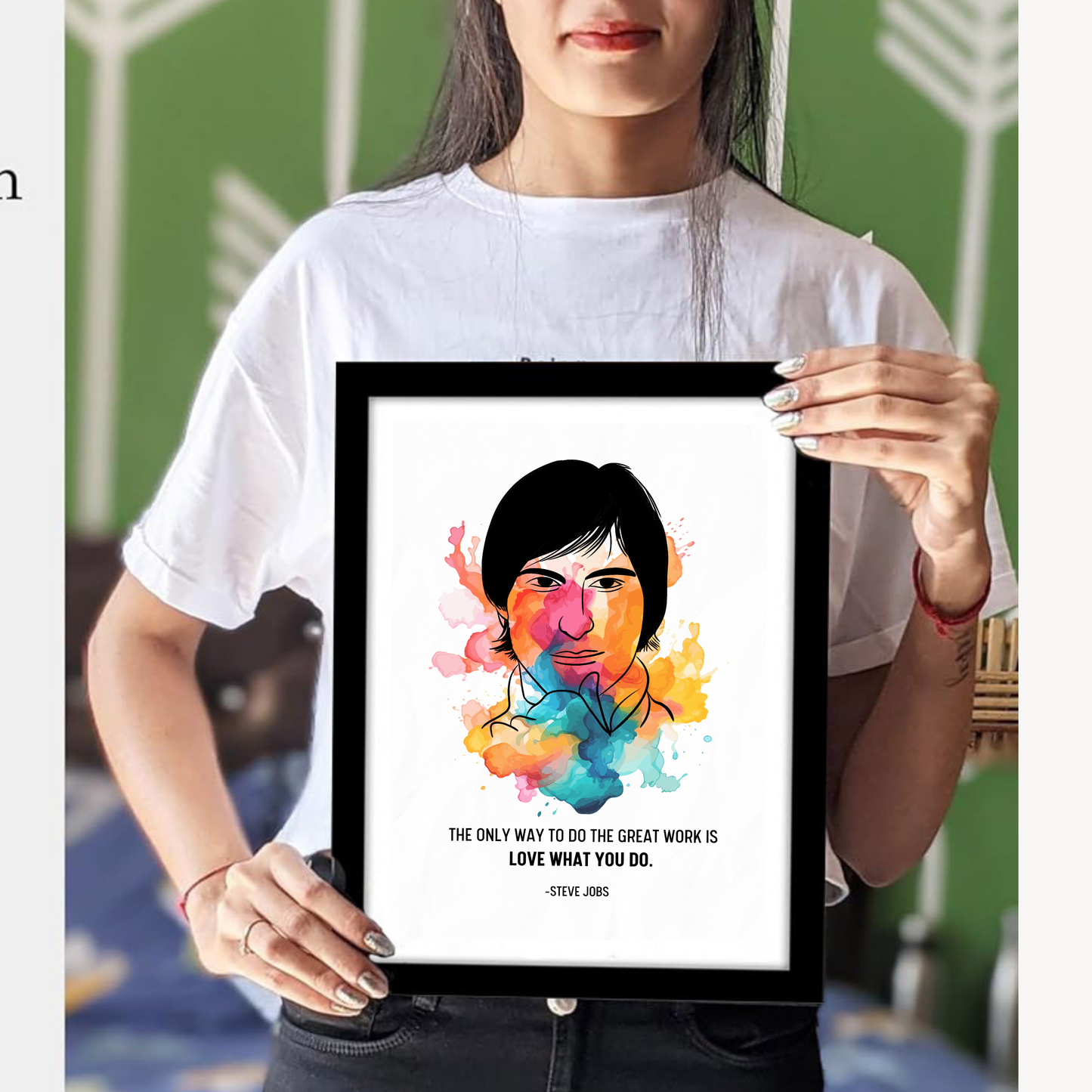 Steve Jobs Motivational Quote Artwork | Poster | Frame | Canvas