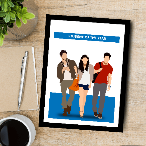 Student Of The Year Movie Poster Frame Bollywood Movies Artwork Framed Posters Canvas Painting Photo Frames for Wall Decor Bedroom Living Room Decoration Home Office Restraunt Cafe Decoration, student of the year poster, student of the year poster hd, student of the year poster design, student of the year poster font, student of the year 2 poster, student of the year movie poster, student of the year wall posters, student of the year poster hd, student of the year poster picture, student of the year poster 