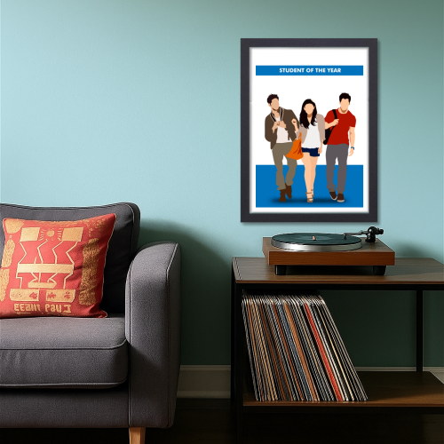 Student Of The Year Movie Poster Frame Bollywood Movies Artwork Framed Posters Canvas Painting Photo Frames for Wall Decor Bedroom Living Room Decoration Home Office Restraunt Cafe Decoration, student of the year poster, student of the year poster hd, student of the year poster design, student of the year poster font, student of the year 2 poster, student of the year movie poster, student of the year wall posters, student of the year poster hd, student of the year poster picture, student of the year poster 